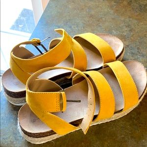 Yellow sandals